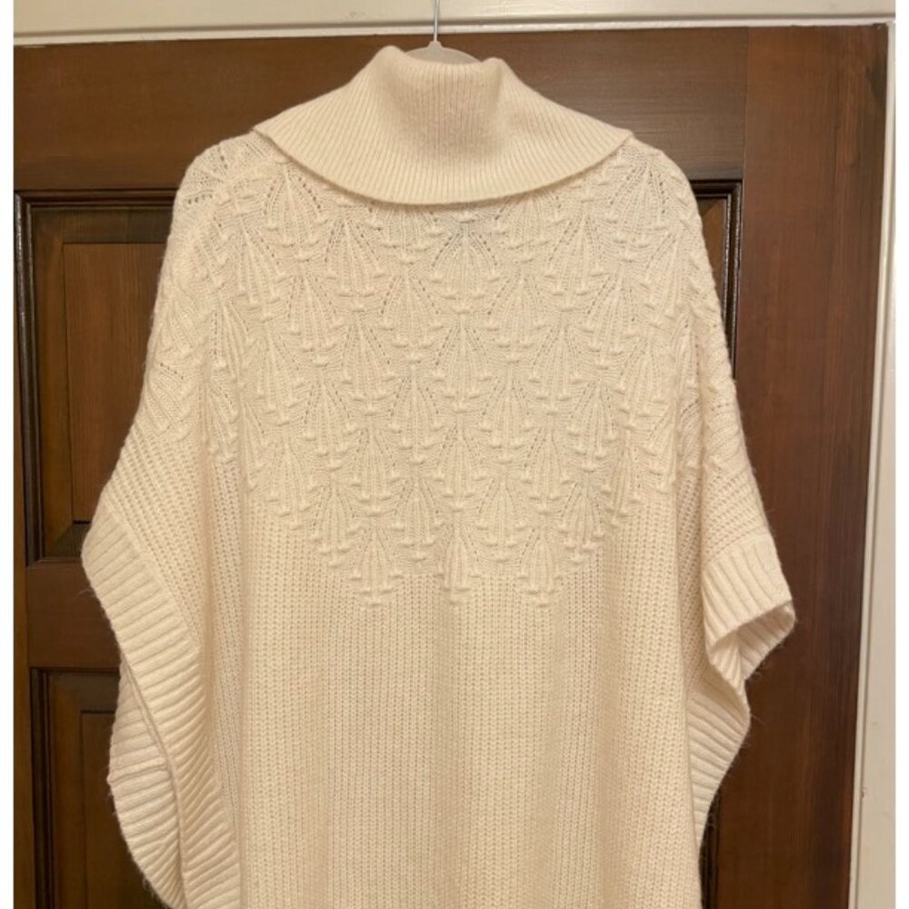Talbots turtleneck poncho/sweater